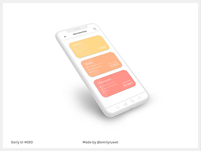 Dailyui 30 dailyui pricing sketch app uidesign uxdesign