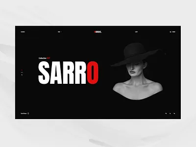 Nordic Concept design minimalism modern red trendy typography ui ux web webdesign website