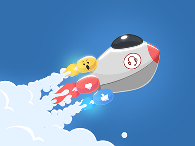 How to Use Facebook to Level Up Your Customer Support blog cover cartoon creative digital art freshdesk freshworks graphic design illustration photoshop visualisation