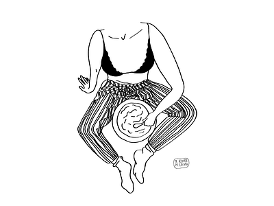 A little less cut and dried Christmas card cristmas illustration line art vector