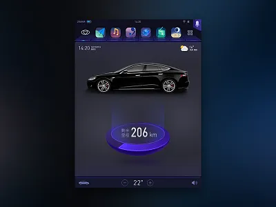 Car Space universe Hmi Ui design ui ux