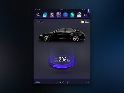 Car Space universe Hmi Ui design ui ux