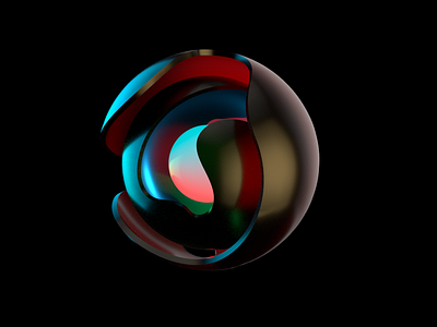 Ball arnold ball black cinema 4d cloud design light render