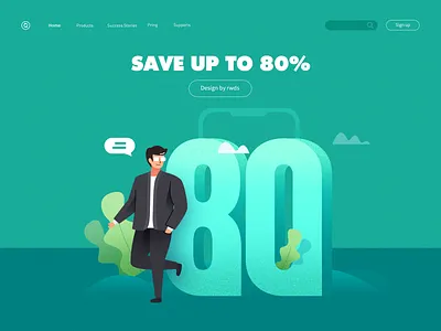 Web Design illustration laptop office portrait ps slack ui work