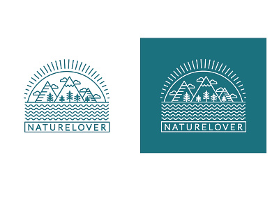 Single weight line art logo line nature nature lover single weight line art stroke