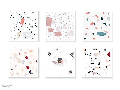 Terrazzo pattern background design free freebie giveaway illustration pattern seamless terrazzo vector