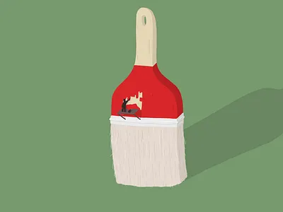 The brush - illustration art by Samy Löwe creative design digitaldrawing drawing illustration illustration art illustrator ipad painted vector