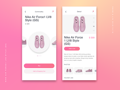 Product Design app design ui