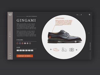 Landing Shoes Concept concept landing shoes ui ux