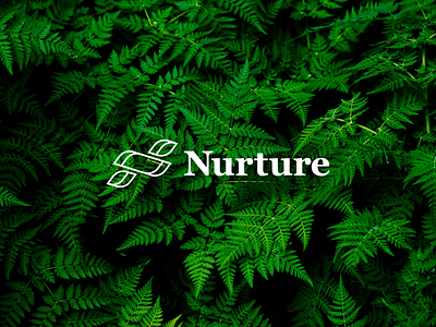 Nurture brand ecofriendly ecology identity leaf leaves logo nature nurture unsplash