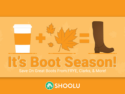 Boot Season Campaign - Shoolu.com design icon illustration marketing shoes social media social media banner typography vector