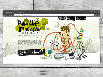 Doodlemachine.com art branding cartoon character commission cute design drawing freelance illustration illustrator mascot portfolio story typography ui vector website whimsical