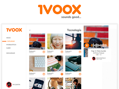 iVoox Redesign Concept adobe xd alberto rodríguez del pozo albertorodriguez.me concept concept logo concept slogan concept web ivoox ivoox españa podcast podcaster podcasting redesign