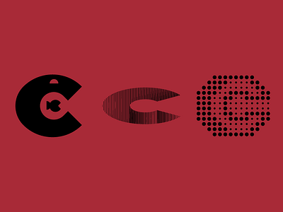 "C" This adobe alphabet black branding challenge design exploration flat illustration illustrator letter c monochrome red red and black simple typography vector