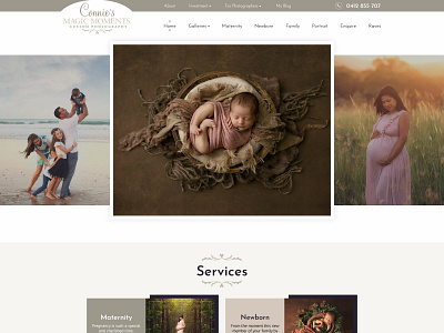 Connies Magic Moments agency business clean creative fullscreen gallery one page parallax personal blog photo photographer photography photography theme portfolio responsive