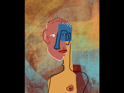 From Across the Room abstract art artist artwork design digital doodle drawing graphic painting portrait procreate sketch