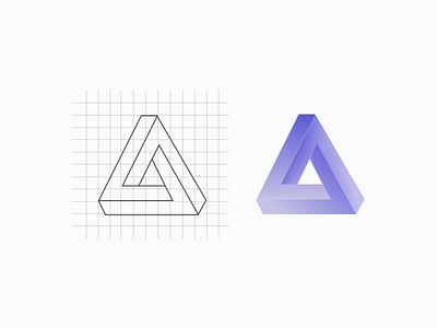 Logo "Penrose triangle" logo logo design