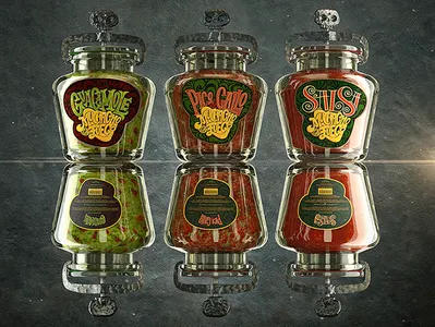 Muchacho En Fuego line branding design folk illustration lettering logo mexican culture mexico package package design packagedesign packaging sauce type typography