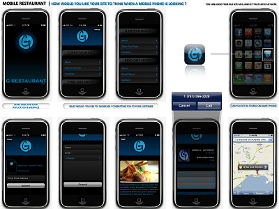 G Restaurant - Mobile Build jqmobile jqtouch jquery jquery mobile mobile app design mobile app development mysql php server administration