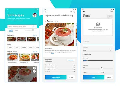 SR Food ios App fast food food and drink food app food art