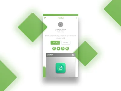 Daily UI – Day 005 – User Profile app concept appdesign challenge community dailui daily 100 daily 100 challenge designer dribbblers ui uidesign user user account user panel user profile