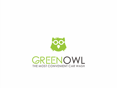 owl green logo concept logo custom modern logo design simpel