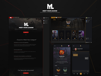 Meet Your League design game leagueoflegends lol site ui ux web