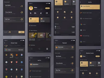 Sports VIP Pages clean dark football golden sports suning vip yiker