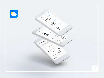 Weather Redesign for IOS app app redesign appdesign apple design flat flat design graphic design interface interface design ios iphone minimal minimal app minimal design redesign ui ux weather weather app
