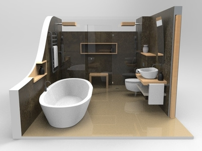 Bathroom furniture illustration interior architecture interior design