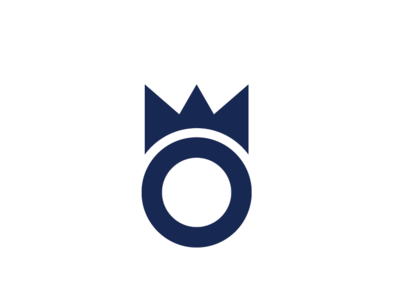 Letter O and Crown Simple Logo icon logo logoinspiration logotype