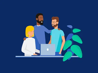 Teamwork & Startup Illustrations bright color combinations character design design exploration flat gradient icon illustration pack minimal clean design mobile tablet illustrations user experience user interface ui vector illustration visual identity work office environment