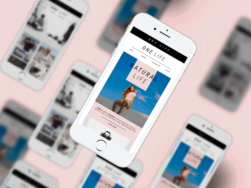 One Life : Newsletters conception design ecommerce emailing grapgicdesign graphic interactive newsletters responsive typography webdesign