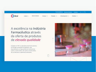 Atral - Homepage design home homepage interface menu ui ux web website