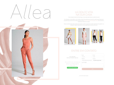 Allea Landing page branding creative creative studio design inspiration landing design landing page layout site ui ux web webdesig