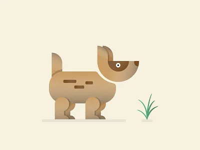 Dog Illustration character colors design dog flat flatdesign graphic illustration illustrator vector