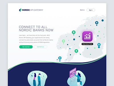 Nordic Api Gateway Website api gateway illustration nag nordic nordic api gateway web design website