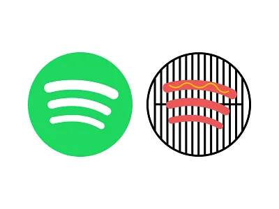 Illuminati Solved bbq hotdog logo mustard spotify
