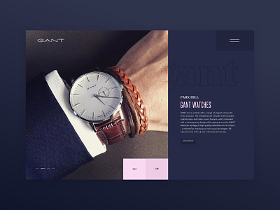 Gant part 2 commerce design gant interaction product shop ui ux watch watches