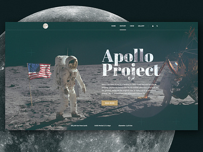 Apollo Project branding clean design illustration landing logo site typography ui ux web