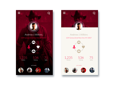 Daily UI | User profile #006 daily 100 daily challange mobile profile design social media ui ux design user