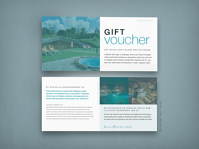 Gift Voucher Wellness Resort coupon design discount voucher gift card gift coupon gift voucher lorem ipsum mockup mockup design psd resort card sale voucher spa typogaphy voucher voucher design vouchers wellness wellness resort wellness voucher