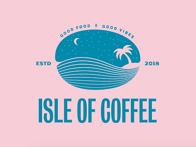 Isle of Coffee Logo Exploration brand brand identity branding coffee logo tropical