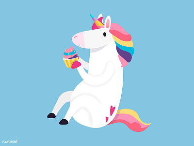 Cute Unicorn <3 character cute design fun graphic graphic design illustration kids pattern rainbow unicorn vector