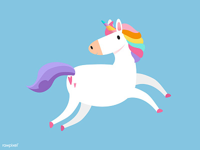 Cute Unicorn <3 character cute design fun graphic graphic design illustration kids pattern rainbow unicorn vector