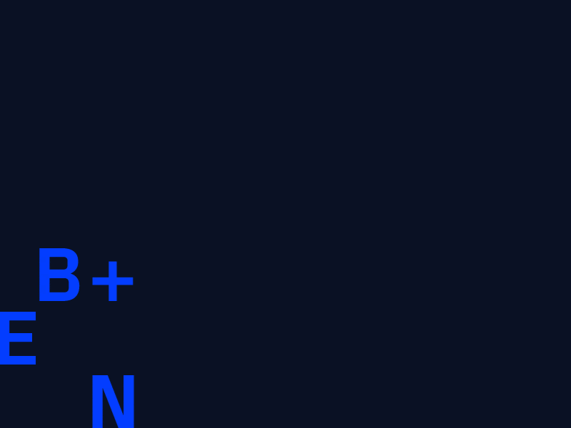 Unused Concept: BEN dynamic identity logo