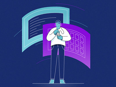 mobile guy animation character character design characterdesign design illustration isaac claramunt isaacclaramunt motion motion graphics vector