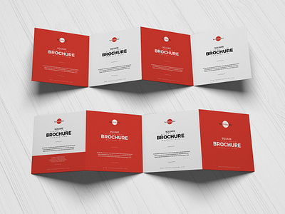 Free Square Zigzag Four Brochure Mockup PSD 2018 branding brochure brochure mockup free free mockup free psd mockup freebie freebies mockup mockup free mockup psd mockup template psd psd mockup zigzag four brochure mockup