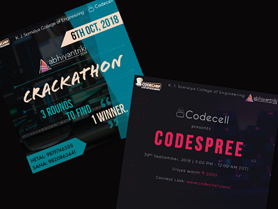 Contest Posters banner contests graphic design poster programming