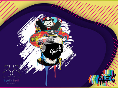Alec Monopoly 2d art art art design artist color design digital digital art drawing dribbble flat graphic design graphic art illstration logo pop art studio design typogaphy vector art webdeisgn